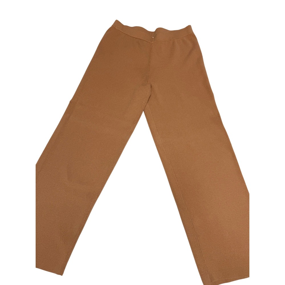 Wynne Layers, Brown Wide‎ leg Knit Pants, Women's Large